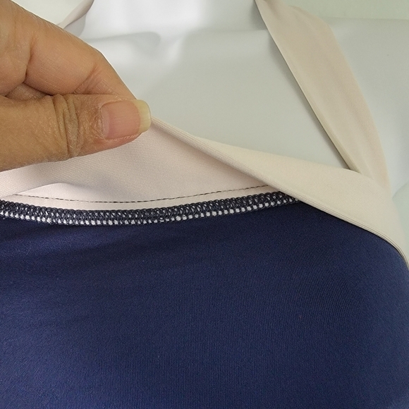 Ralph Lauren Indigo Bel-Air Halter Ruched Tummy-Control Swimdress Sz 6 - Picture 5 of 12